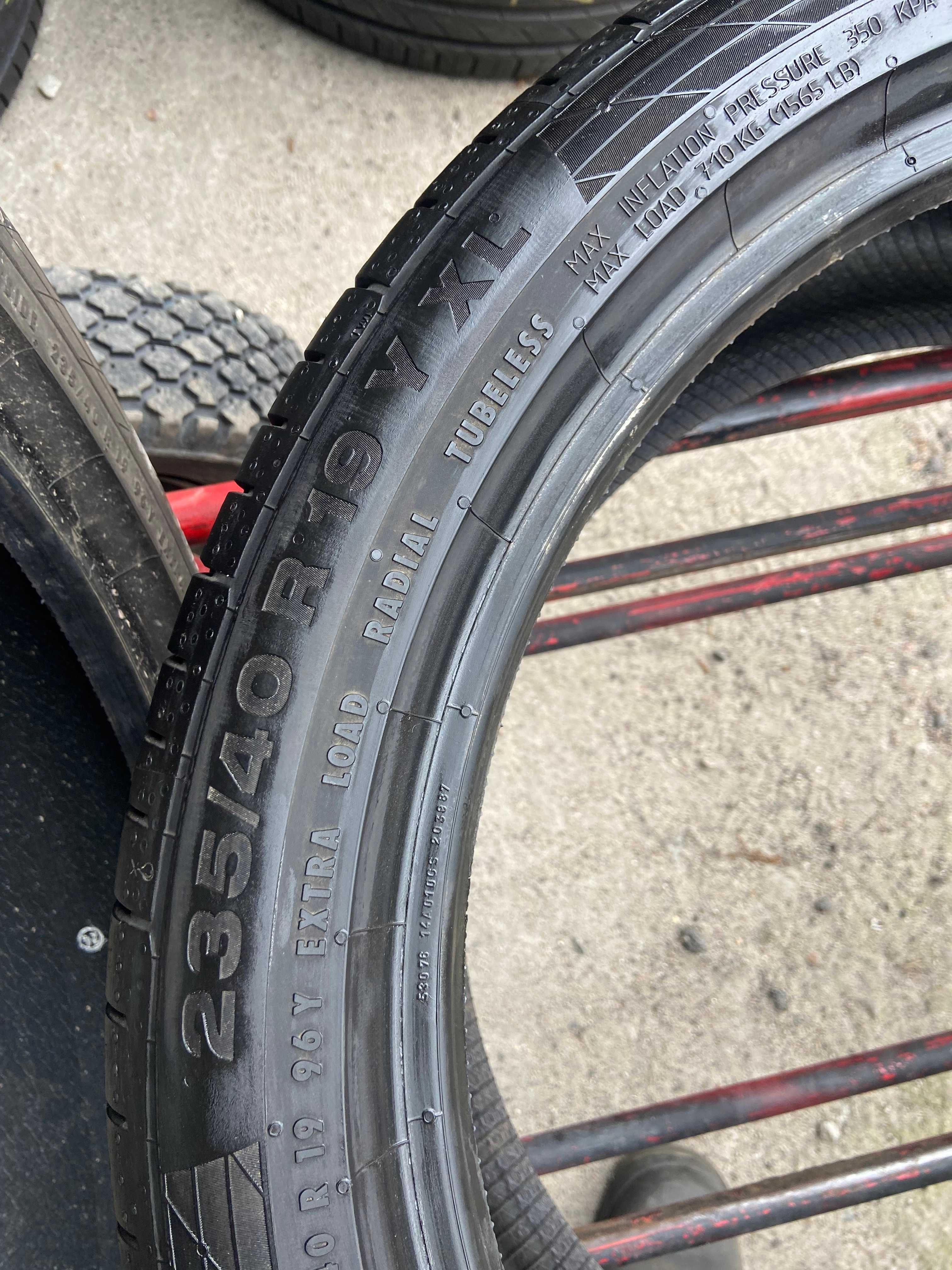 Opony Continental 235 40 R19 lato