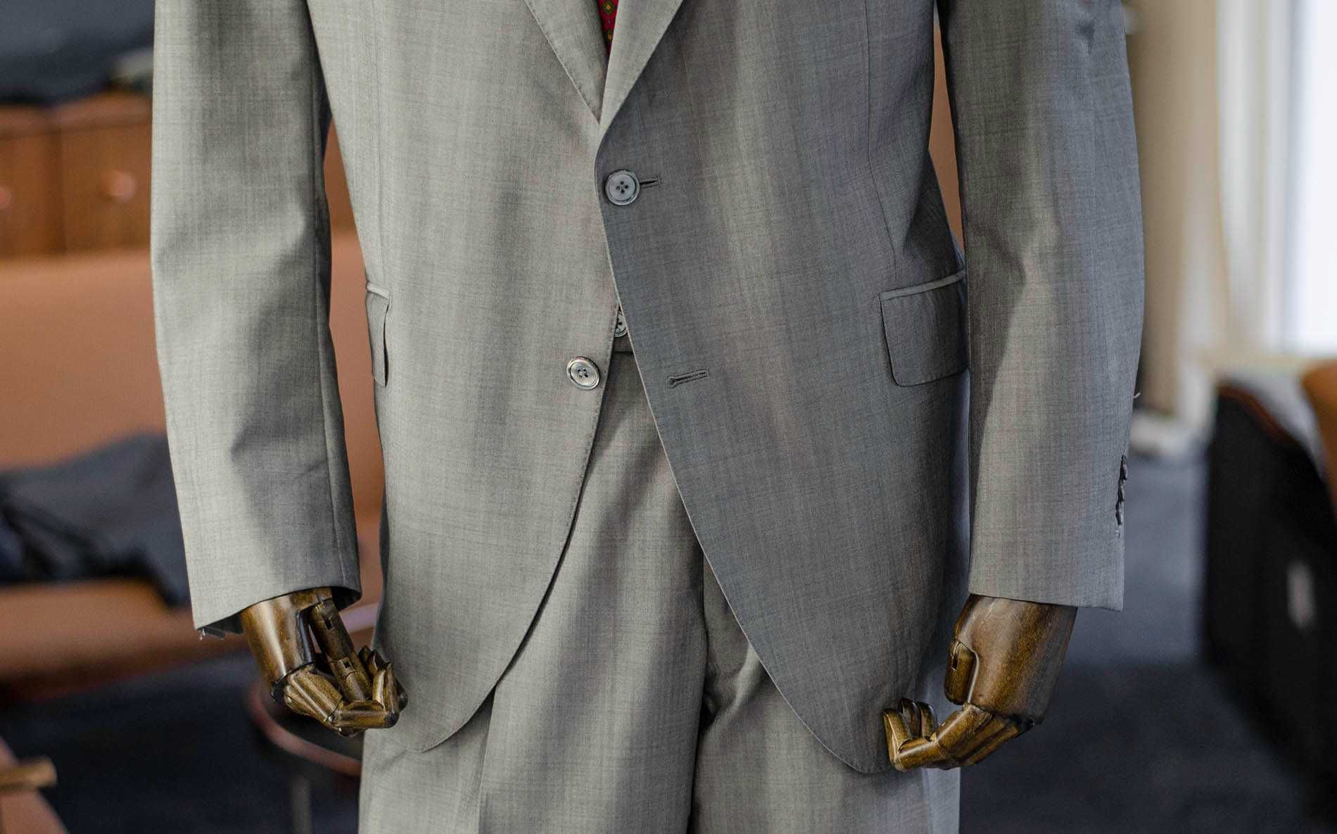 Garnitur MTM Massimo Dutti, r~58, szyty, lekki, wełna + moher