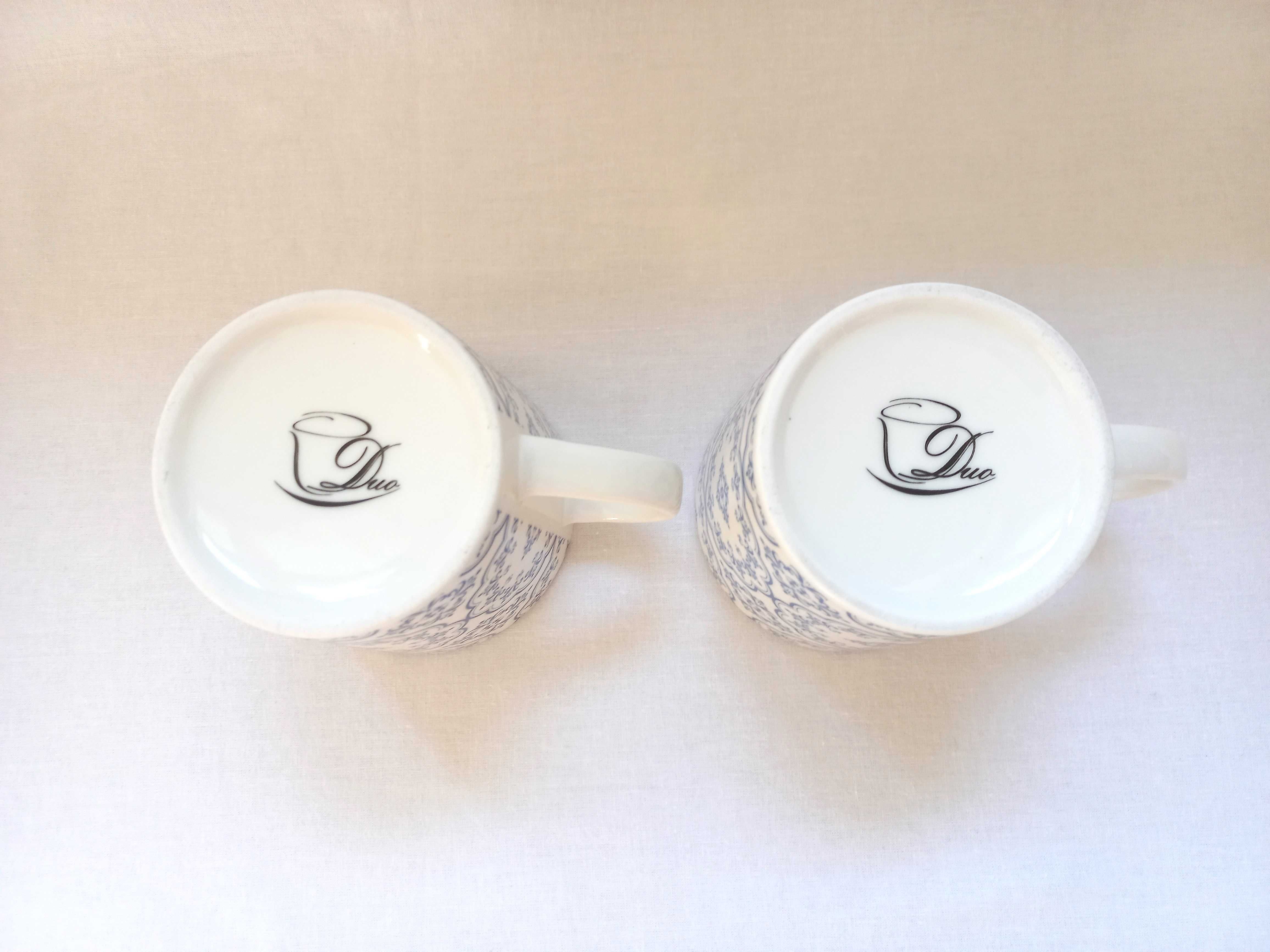 KUBEK latte 450 ml Porcelana wzór kpl.=2 NOWE