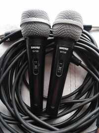 Два микрофона SHURE SV100 з проводами