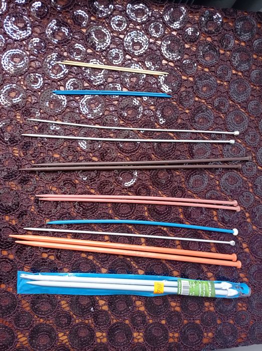 Druty plastikowe, różne rodzaje, komplet