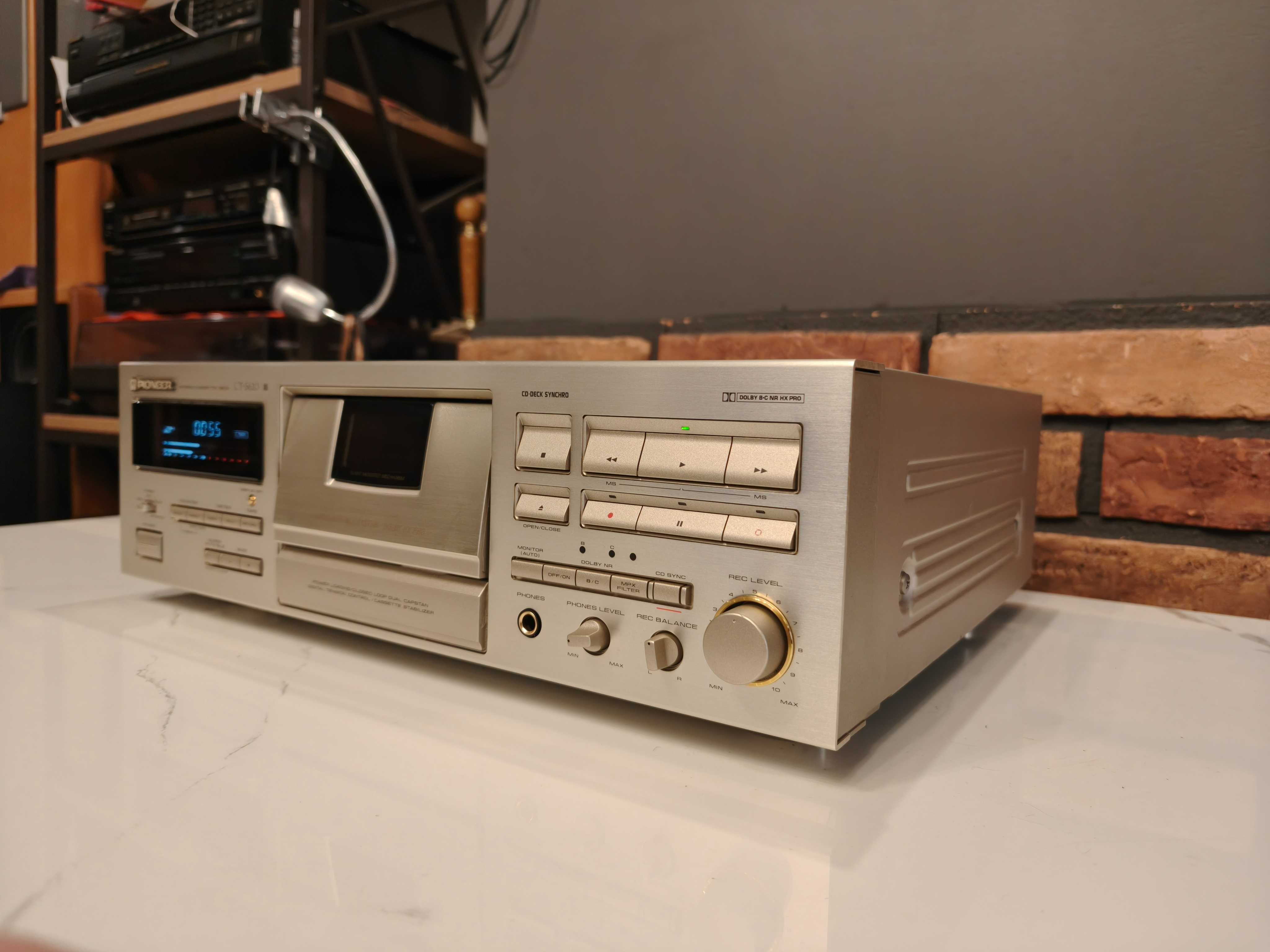 PIONEER CT-S620 Srebrny Szampański Deck 3 głowicowy ! TOP model