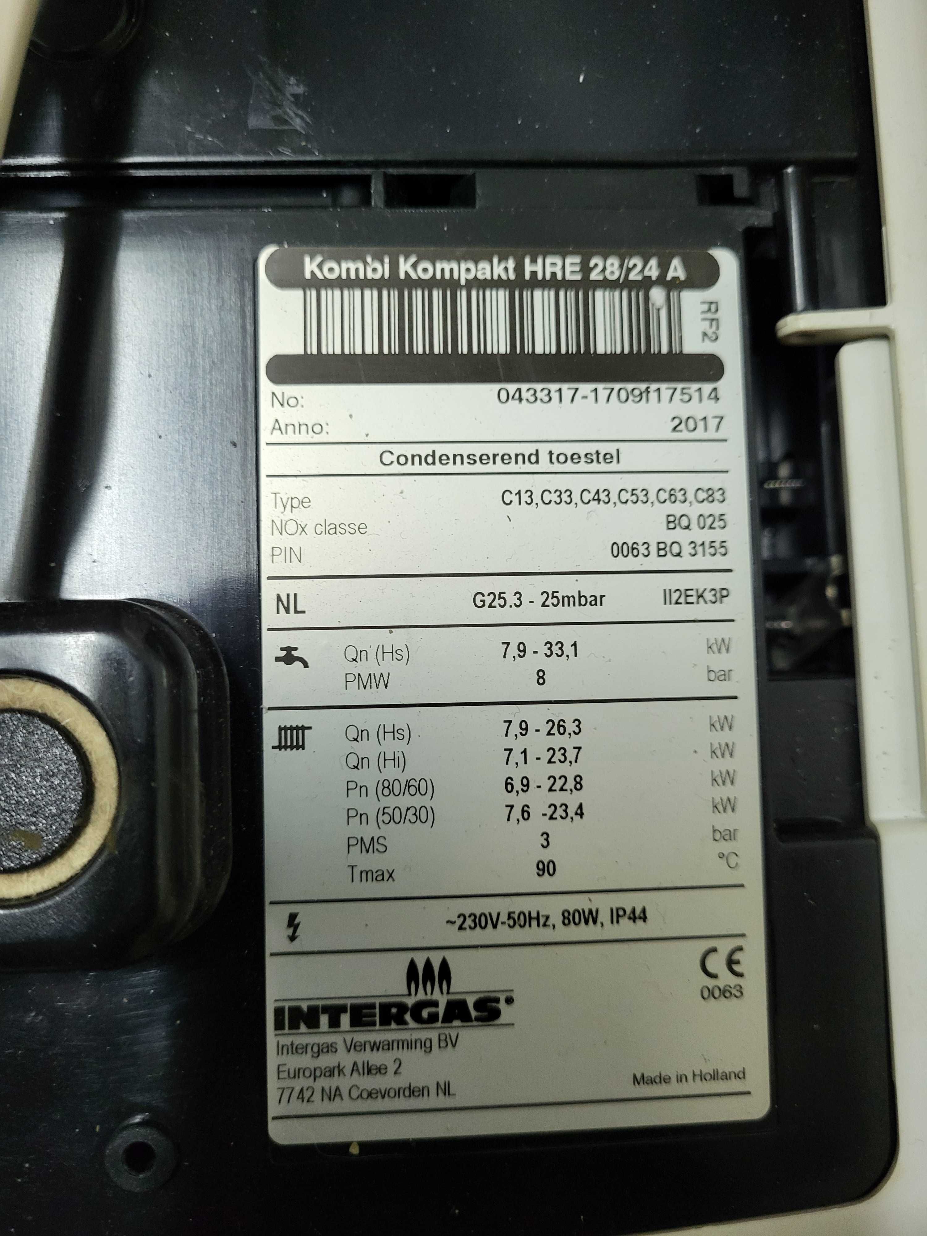 Piec gazowy kondensacyjny ACV Intergas Thermagen 18-48 KW