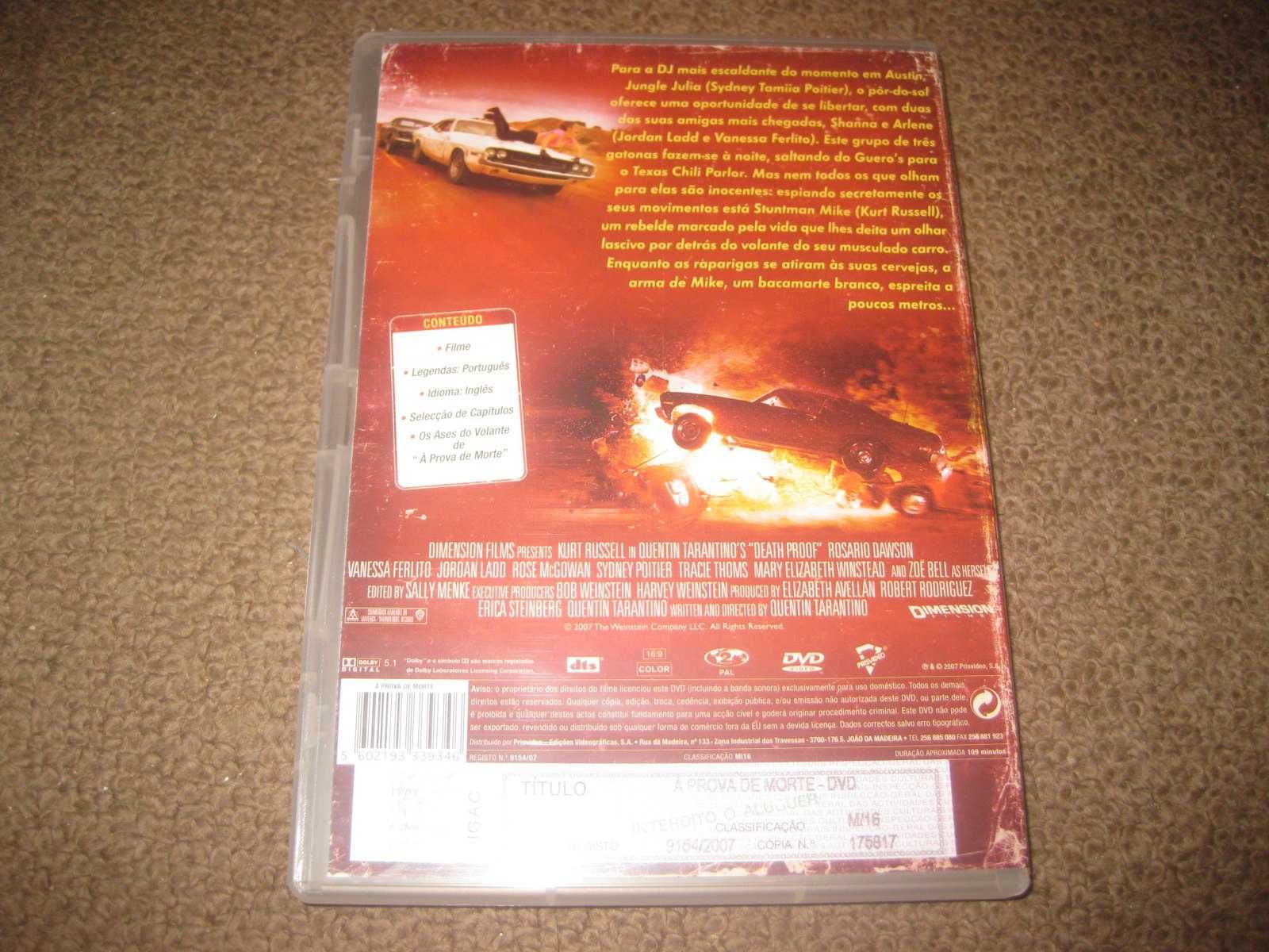 DVD "À Prova de Morte" de Quentin Tarantino