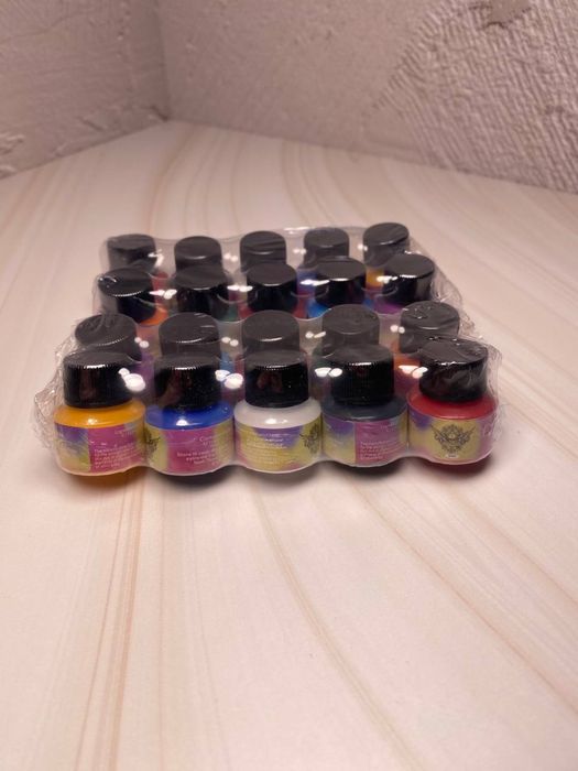 Тату набір фарб в баночках 5 мл. 20 шт.