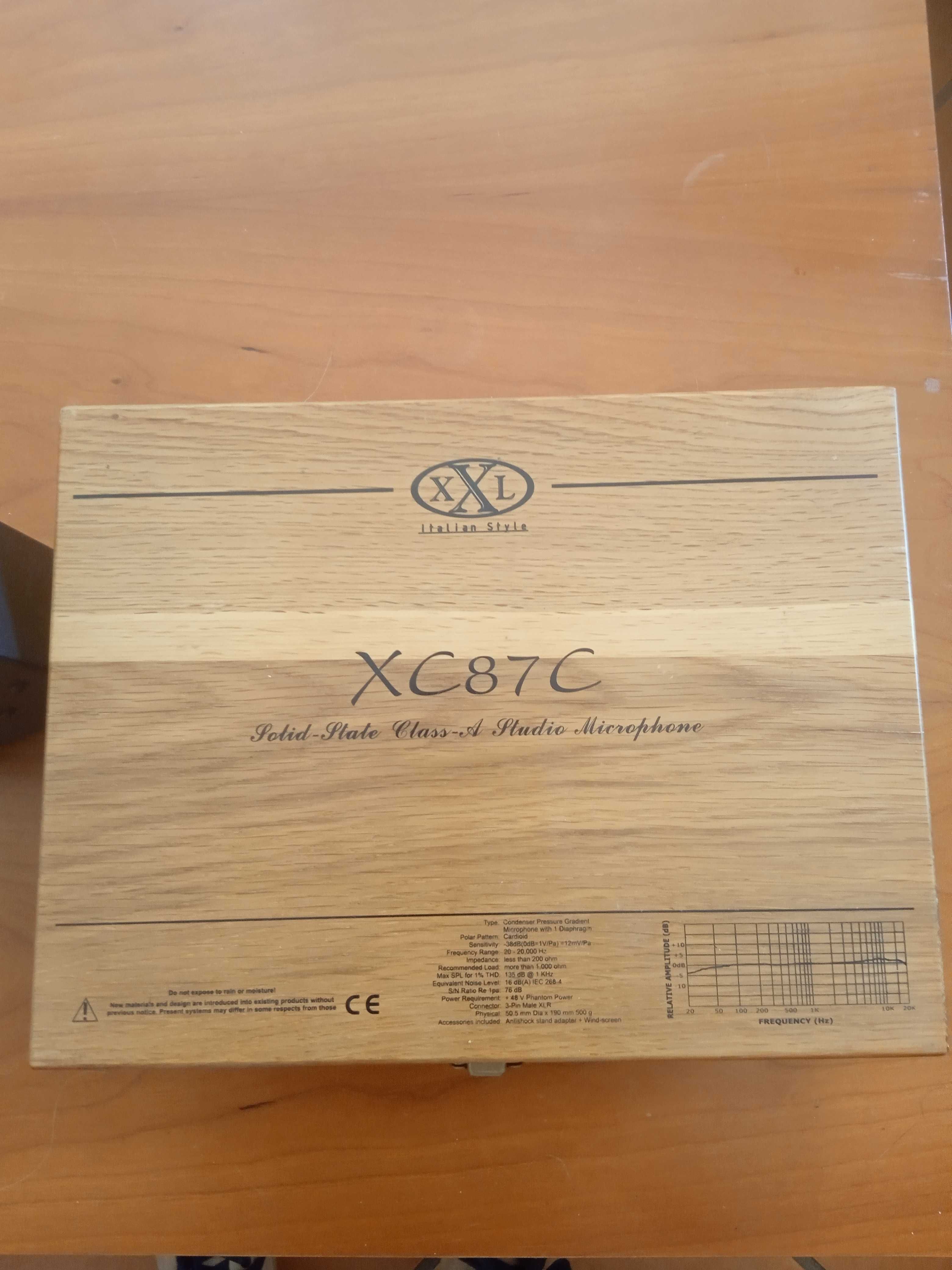 micro de estúdio Xc 87 C com caixa + sistema phanton em óptimo estado