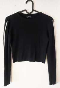 Reserved krótki,czarny sweterek dla dziewczynki na 152cm