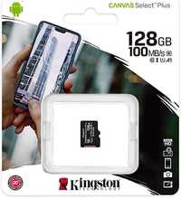 Kingston Karta Pamięci MicroSD 128GB Canvas Select Plus 100MB/s Adapte