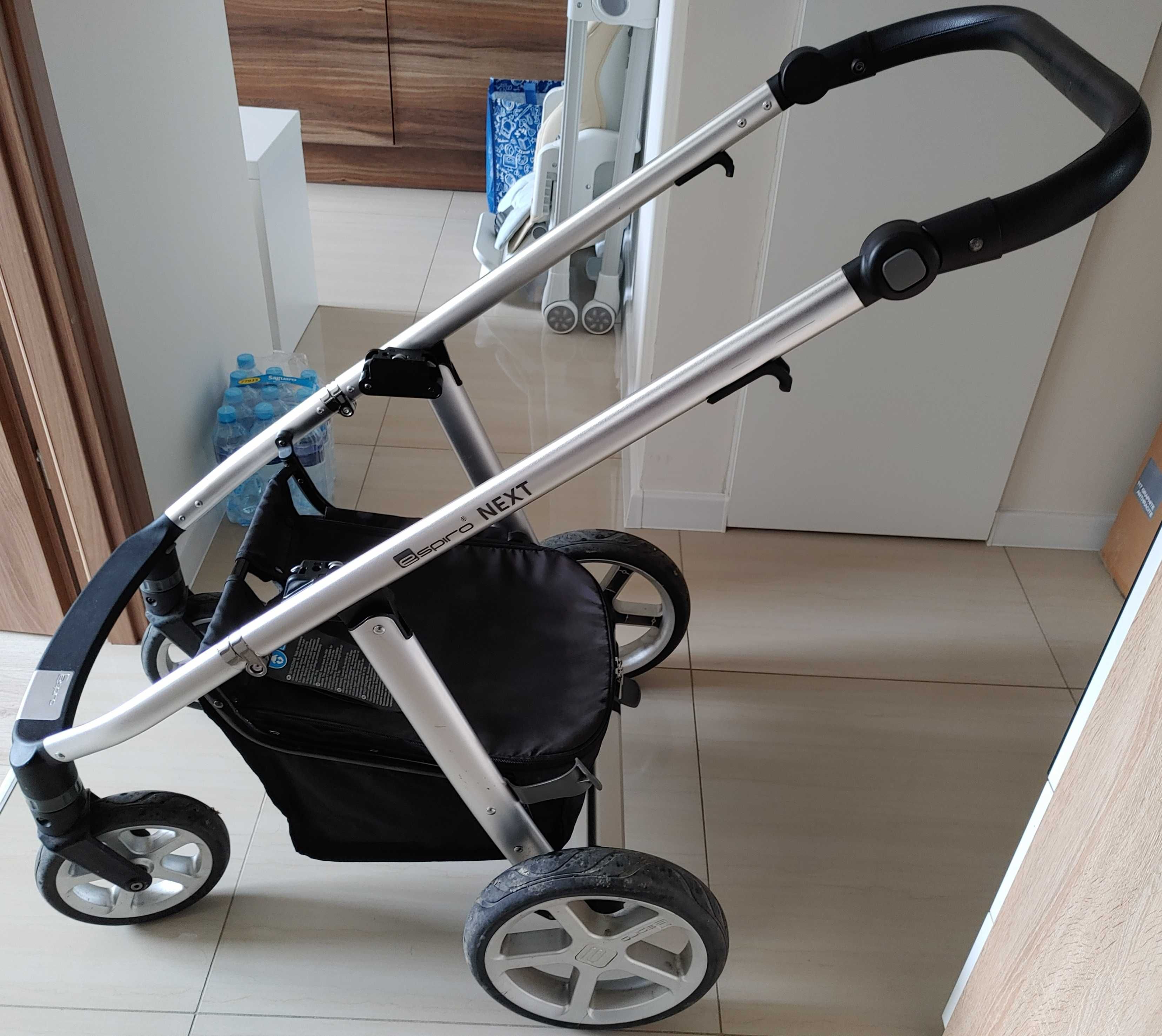 Wózek Espiro Next Silver 2w1 - 303 Night Sky + Espiro Only Way gratis
