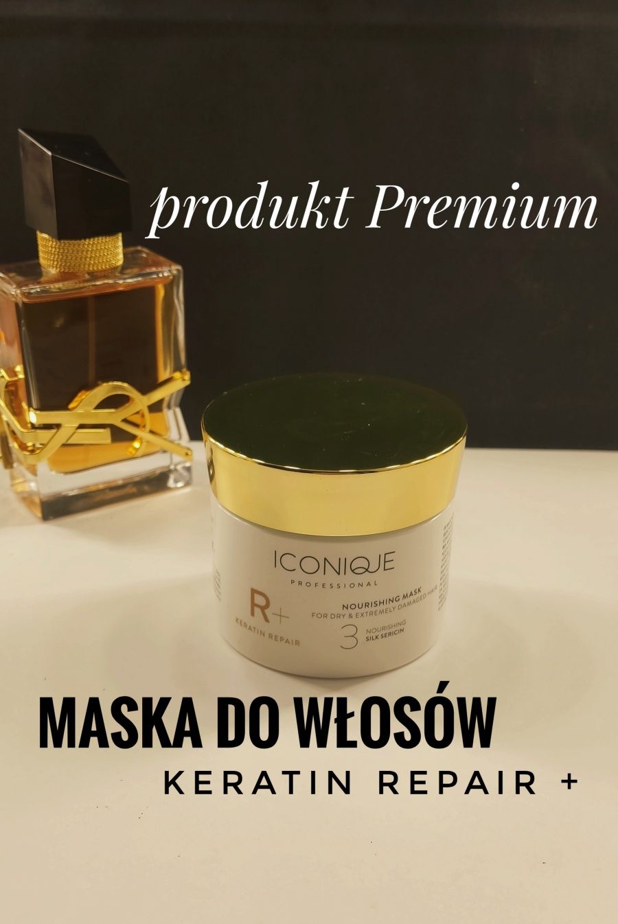 Maska do włosów, keratynowe prostowanie Iconique Keratin repair+ , 100