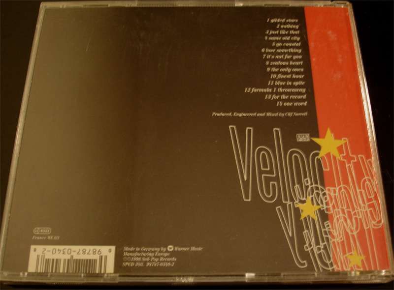 VELOCITY GIRL - Gilded Stars and Zealous Hearts - CD