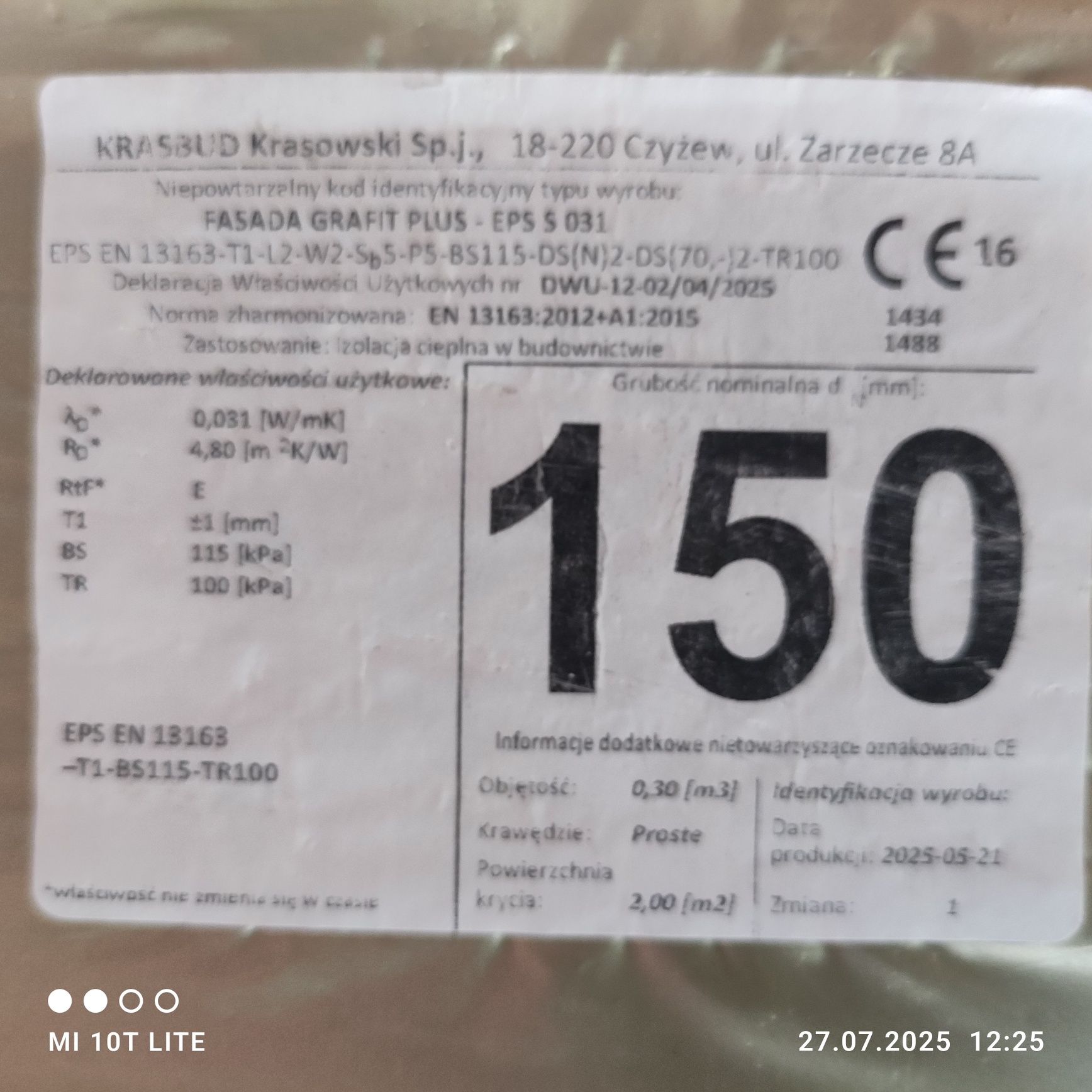 Styropian elewacyjny grafi 031 pasywny 15cm