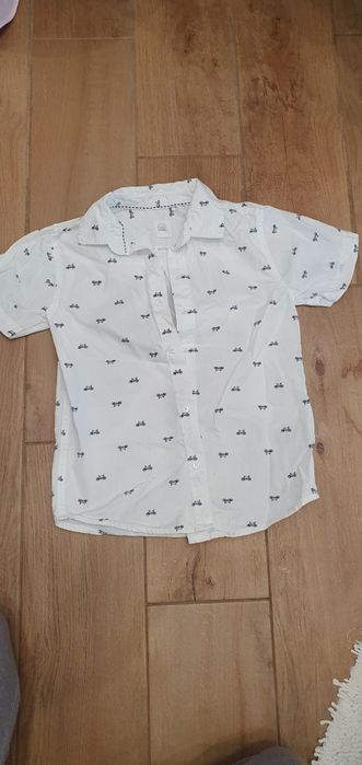 Koszula krótki rękaw biała 110 cool club