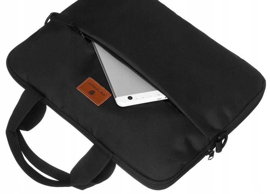 torba na laptopa z wytrzymałego poliestru - peterson