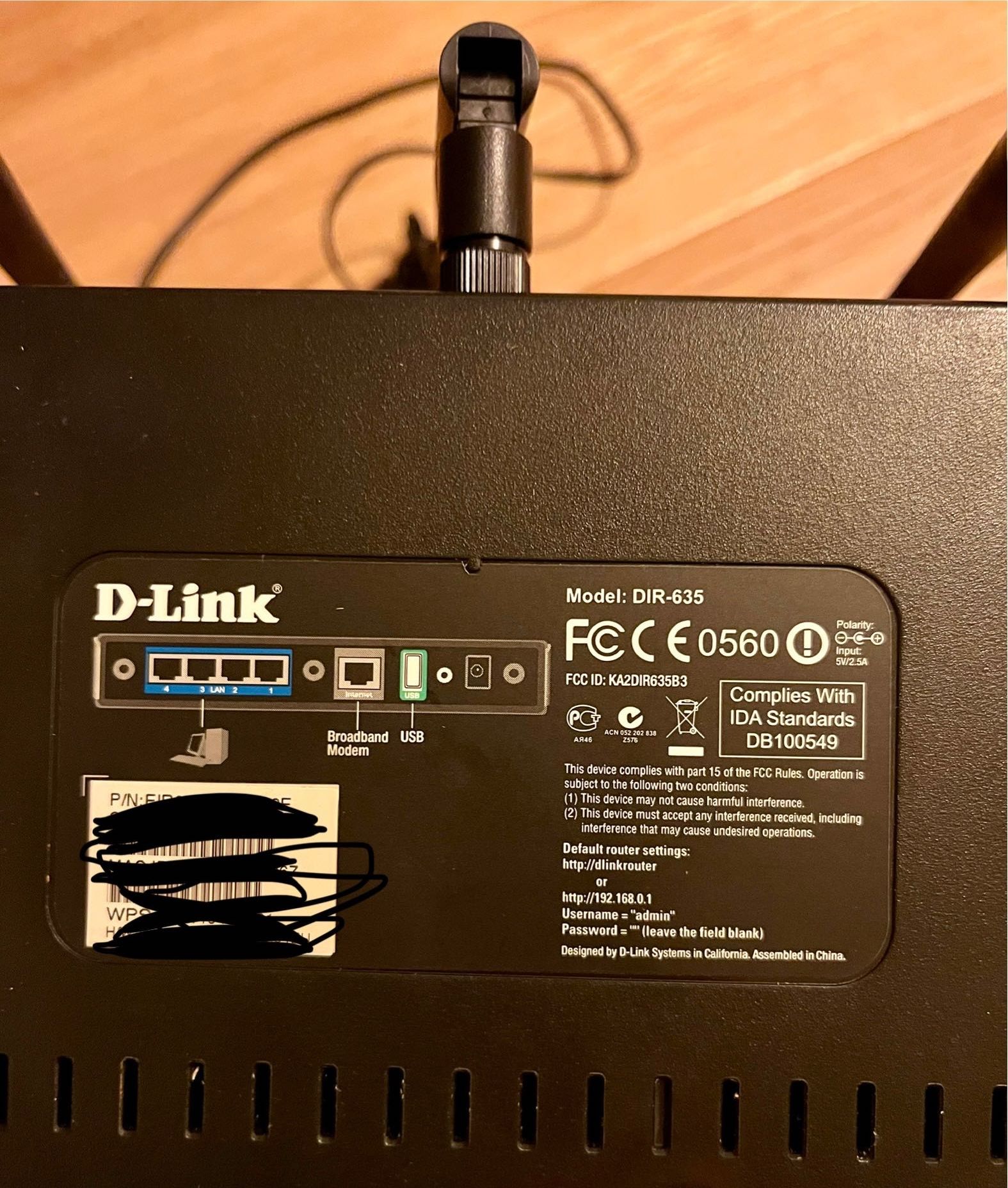Router D Link DIR 635