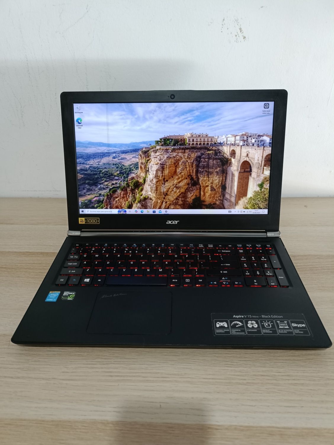 Portátil i7 + Nvme + Gráfica Aspire V15 Nitro Black Edition