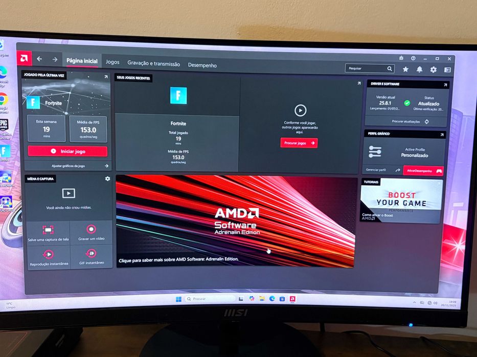 Pc/Gaming Core i5/Ram 32Gb/AMD RX580 8Gb/Monitor Msi 24" Curvo