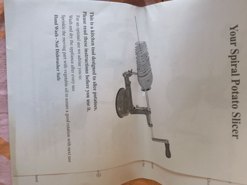 Maszynka do kręconych frytek.