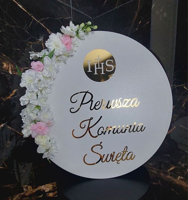 Tablice powitalne średnica 50cm