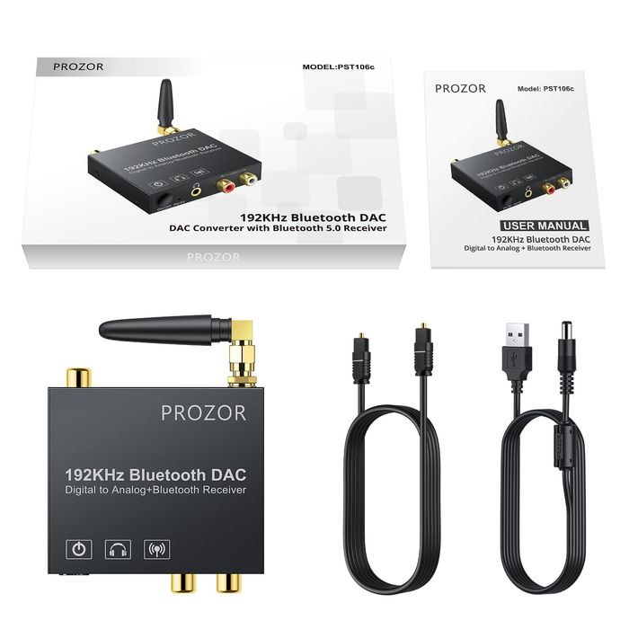 Преобразователь, конвертер цифрового сигнала в аналоговый. Bluetooth,