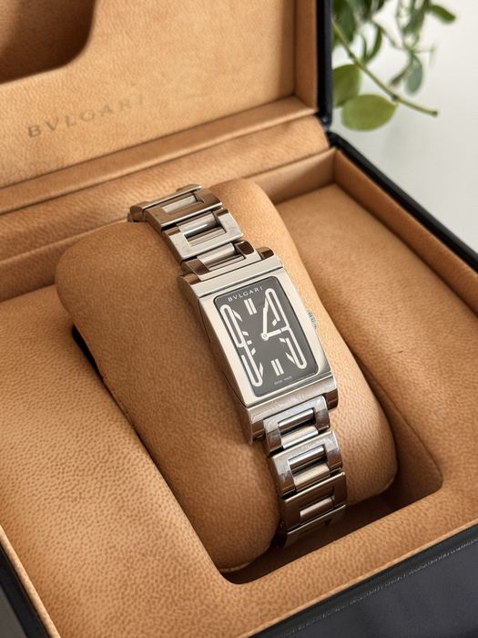 Bvlgari “ Rettangolo” RT39S com Caixa e Certificado