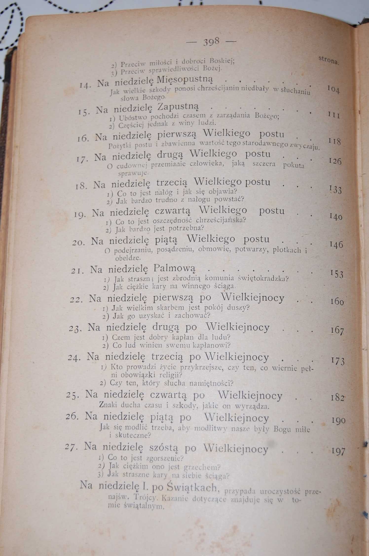 Kazania na niedzielę całego roku - ks. Tomasz Dąbrowski - 1900 r