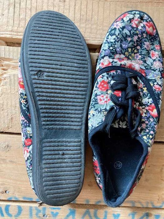 Tenisówki trampki w kwiaty hippie boho
