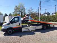 Iveco DAILY 72c18 70c18 Dmc 7200kg LAWETA PLATFORMA HYDRAULICZNA -EUROTECHNIK-Pomoc drogowa JEDYNA taka na NIEMIECKI rynek BLOKADA MOSTU PNEUAMATYCZNE ZAWIESZENIE...