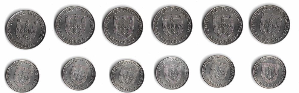 Moedas - Ano Intern. do Deficiente - 6 Séries Iguais