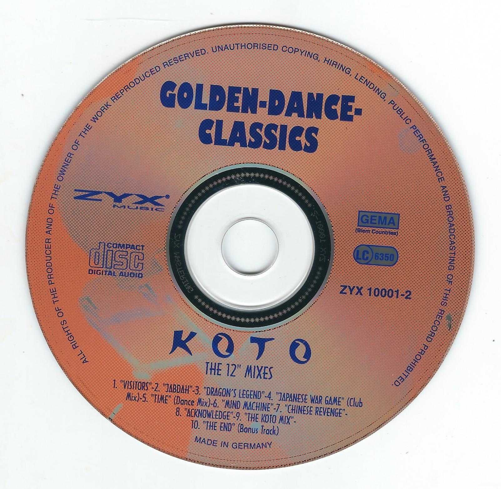 CD Koto - The 12'' Mixes (1995) (ZYX Music)