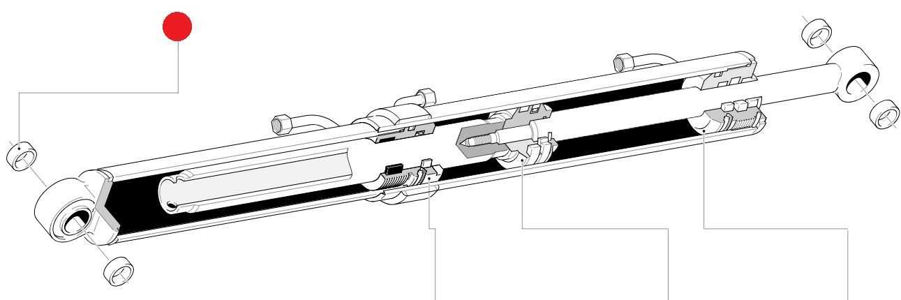 Zestaw tulei ładowacza MAILLEUX seria TECHNIC MX60  MX80  MX100  MX120