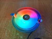 RGB top-flow кулер для Intel та AMD (тарілка, горизонтальний)
