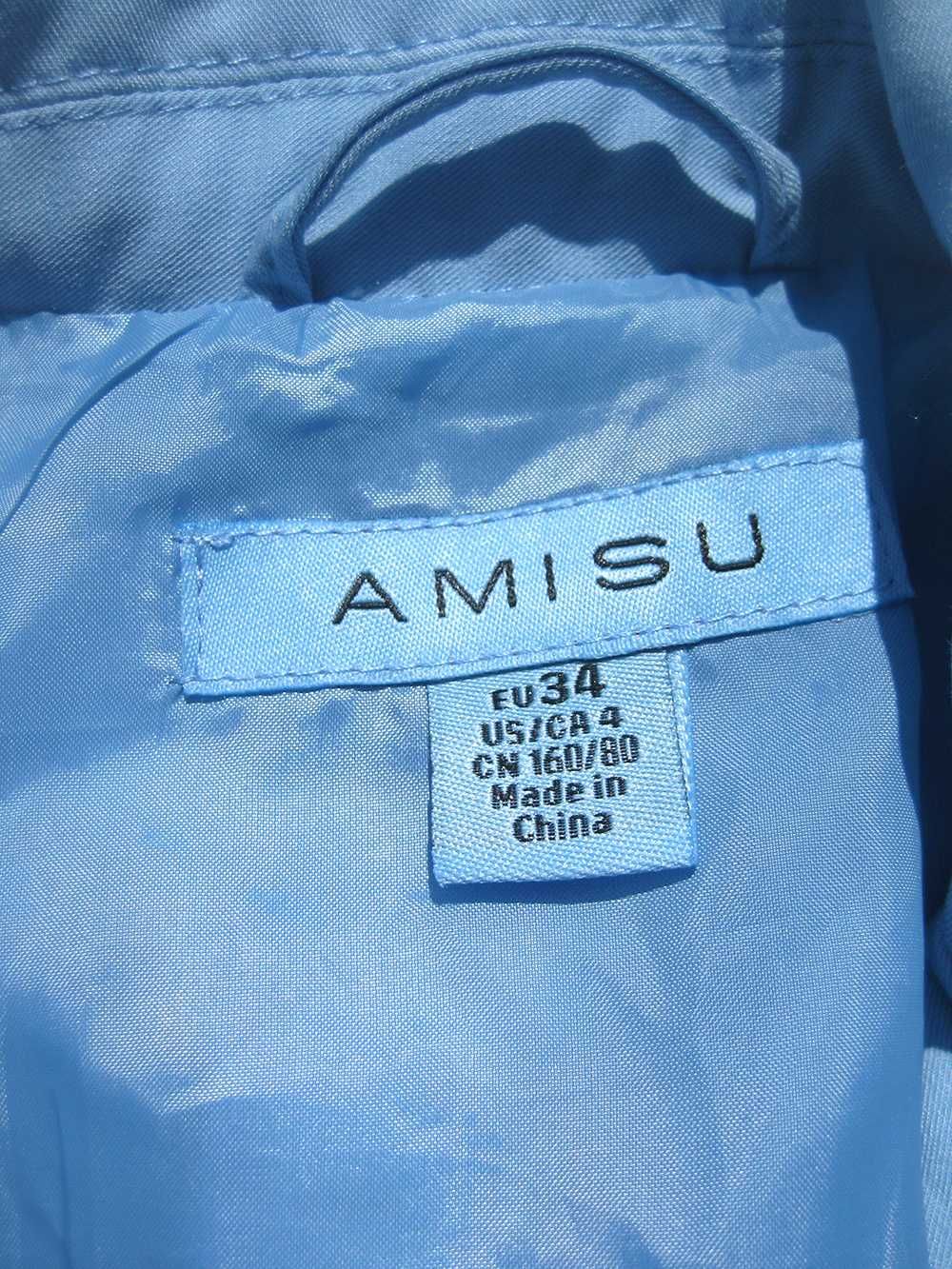 Голубое платье пиджак с карманами Amisu XS