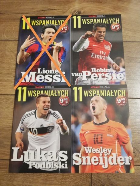 Książki kolekcja 11 najwspanialszych - Van Persie, Podolski, Sneijder