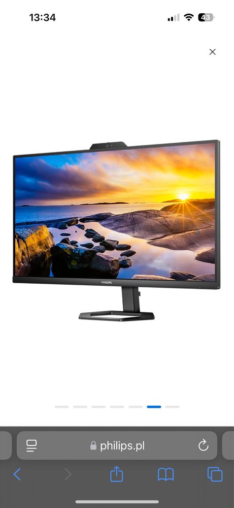 Nowy Monitor Gamingowy Philips 27 cali 5000 series QHD 2560x1140