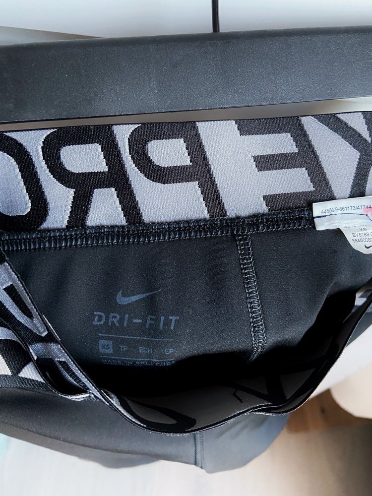 Legginsy Nike pro XS dry fit wysoki stan wycięcia podwójna guma