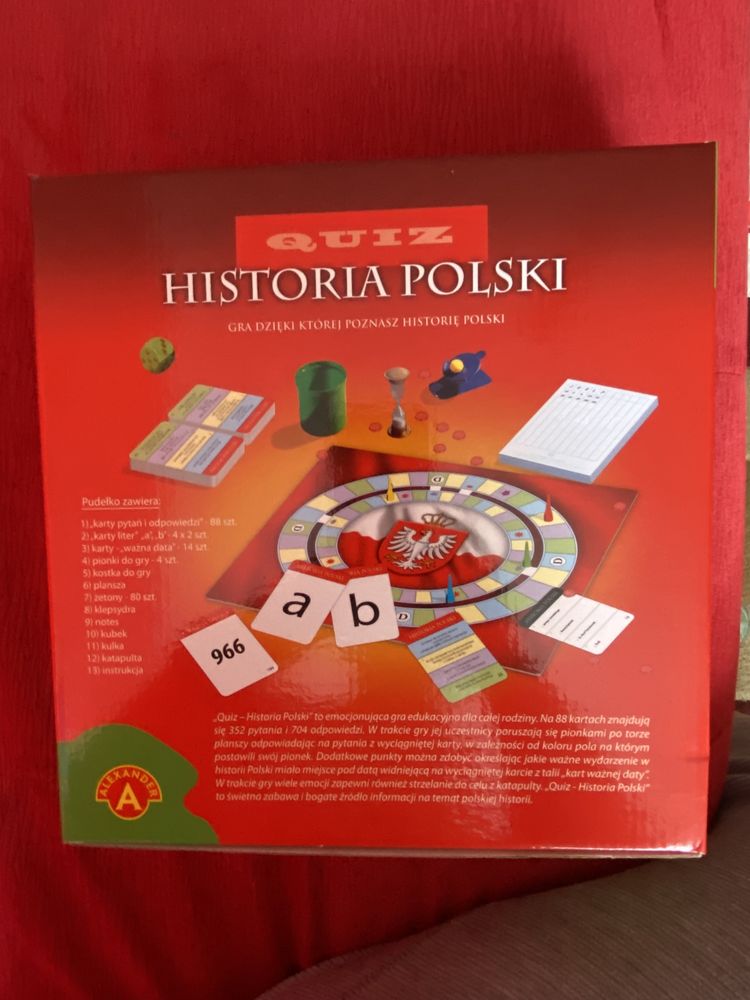 Historia Polski quiz Gra planszowa