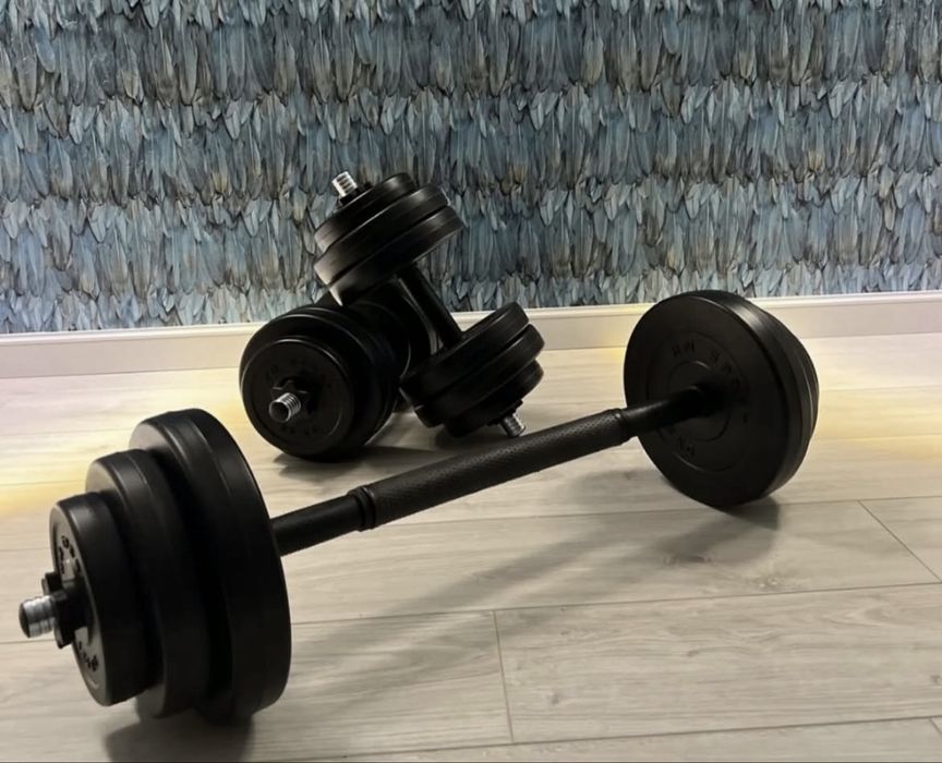 Гантелі + зʼєднювач ‼️гантелі 2шт 11кг 16кг 21кг 26кг гантели, штанга