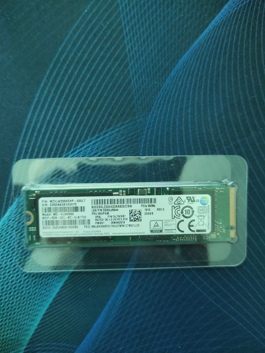 Samsung 256gb SSD M2