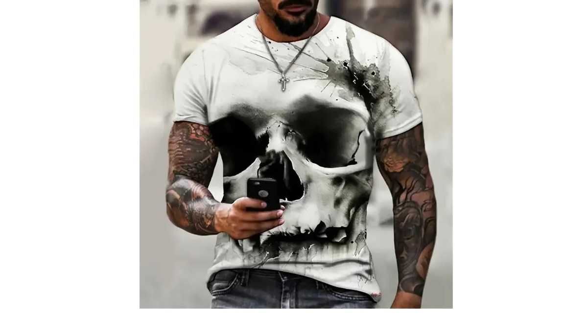 t-shirt koszulka męska  CZASZKA nowa/2xl [017]