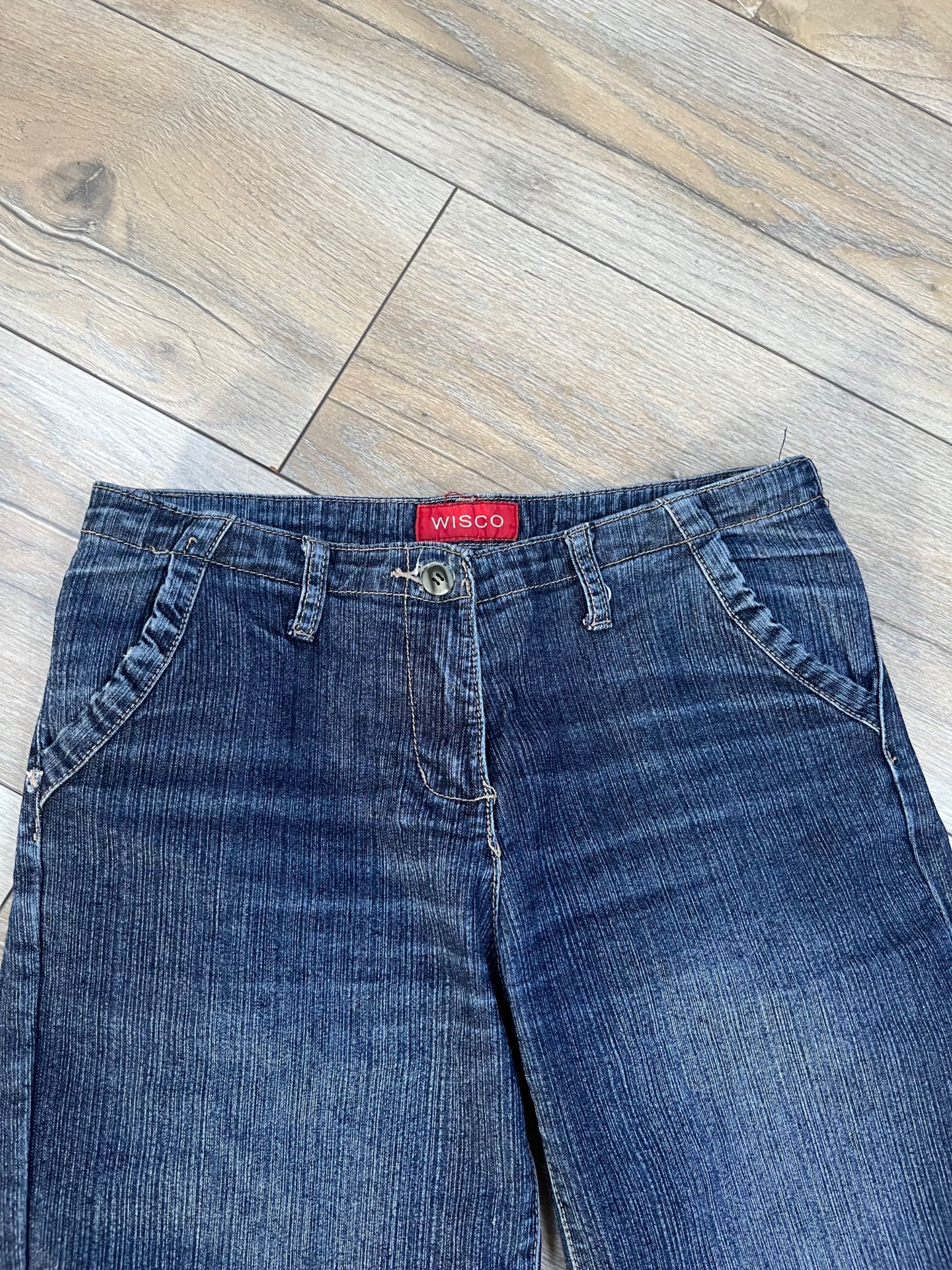 spodnie jeansowe S z szerokimi nogawkami