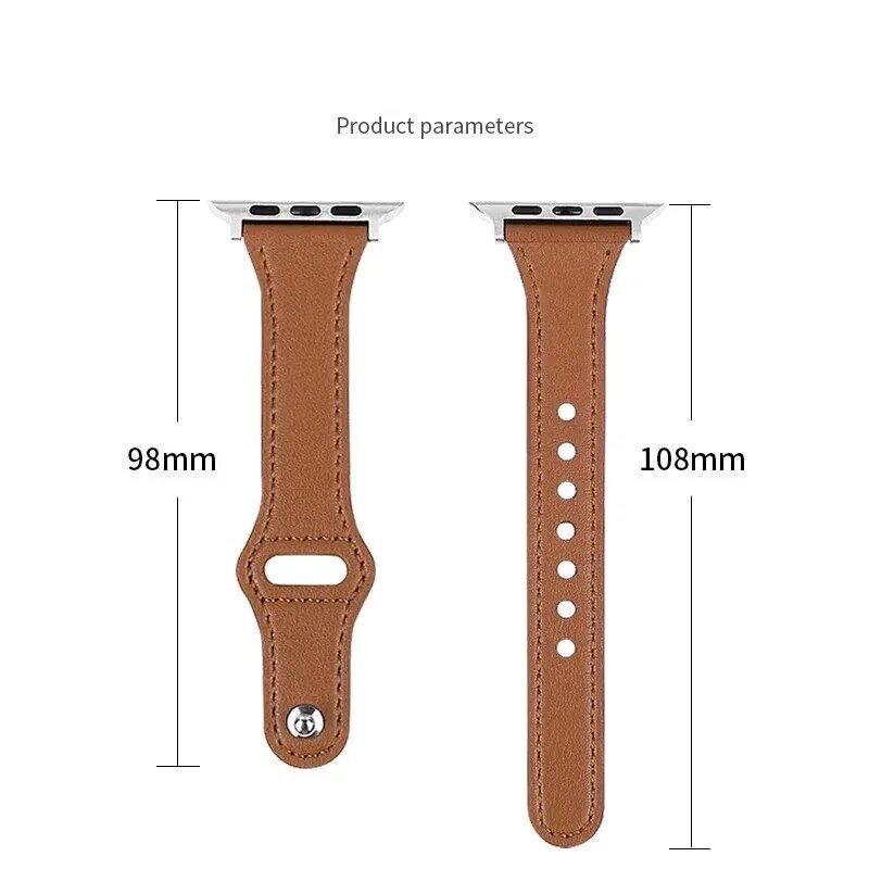 Bracelete couro para Apple Watch 7 - 45mm