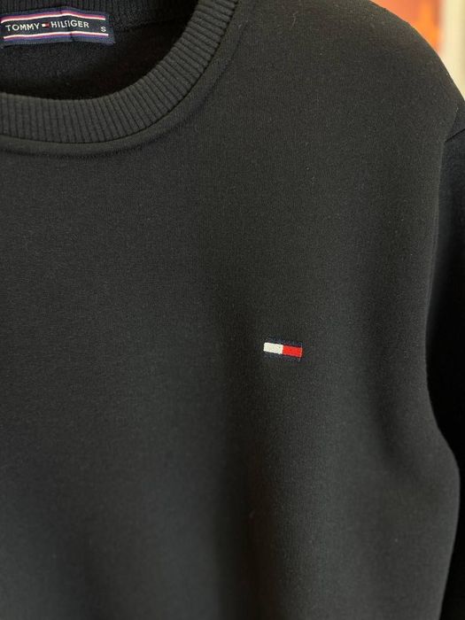 Tommy Hilfiger -60% Мужской свитшот на флисе,тепла чоловіча кофта чорн