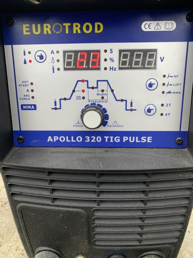 Аргонодуговая сварка eurotrod apollo 320 tig  pulse Сварочный инвертор