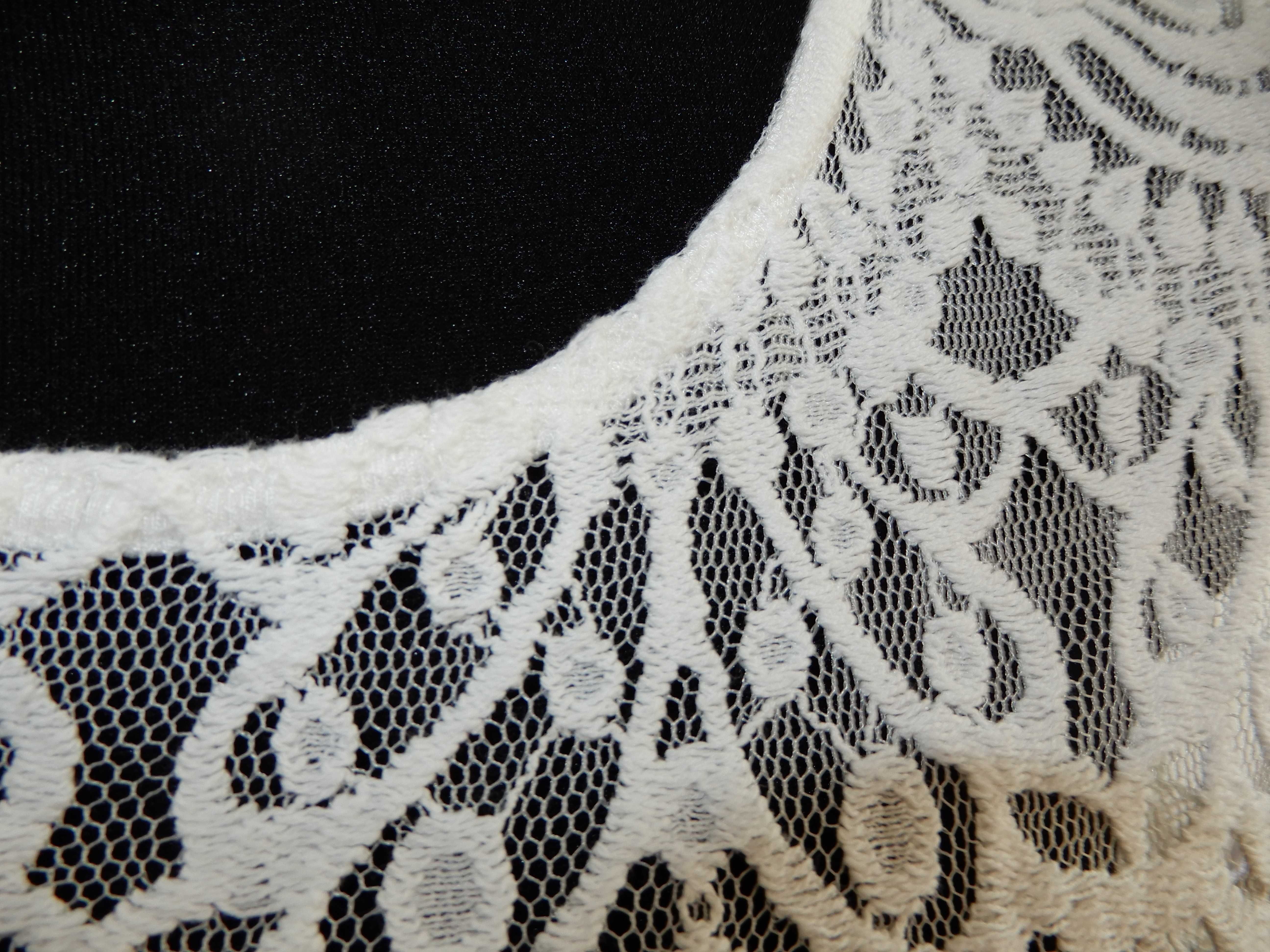 Bluzka biała wzór print krótki rękaw Dorothy Perkins 38 M