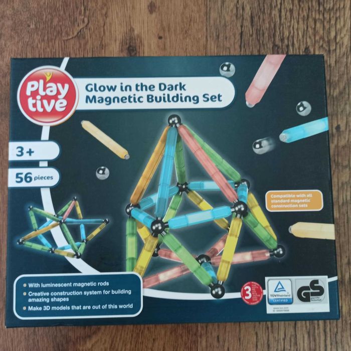 klocki magnetyczne swiecace