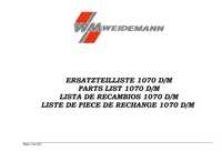 Katalog części Ładowarka kołowa Weidemann 1070 DM
