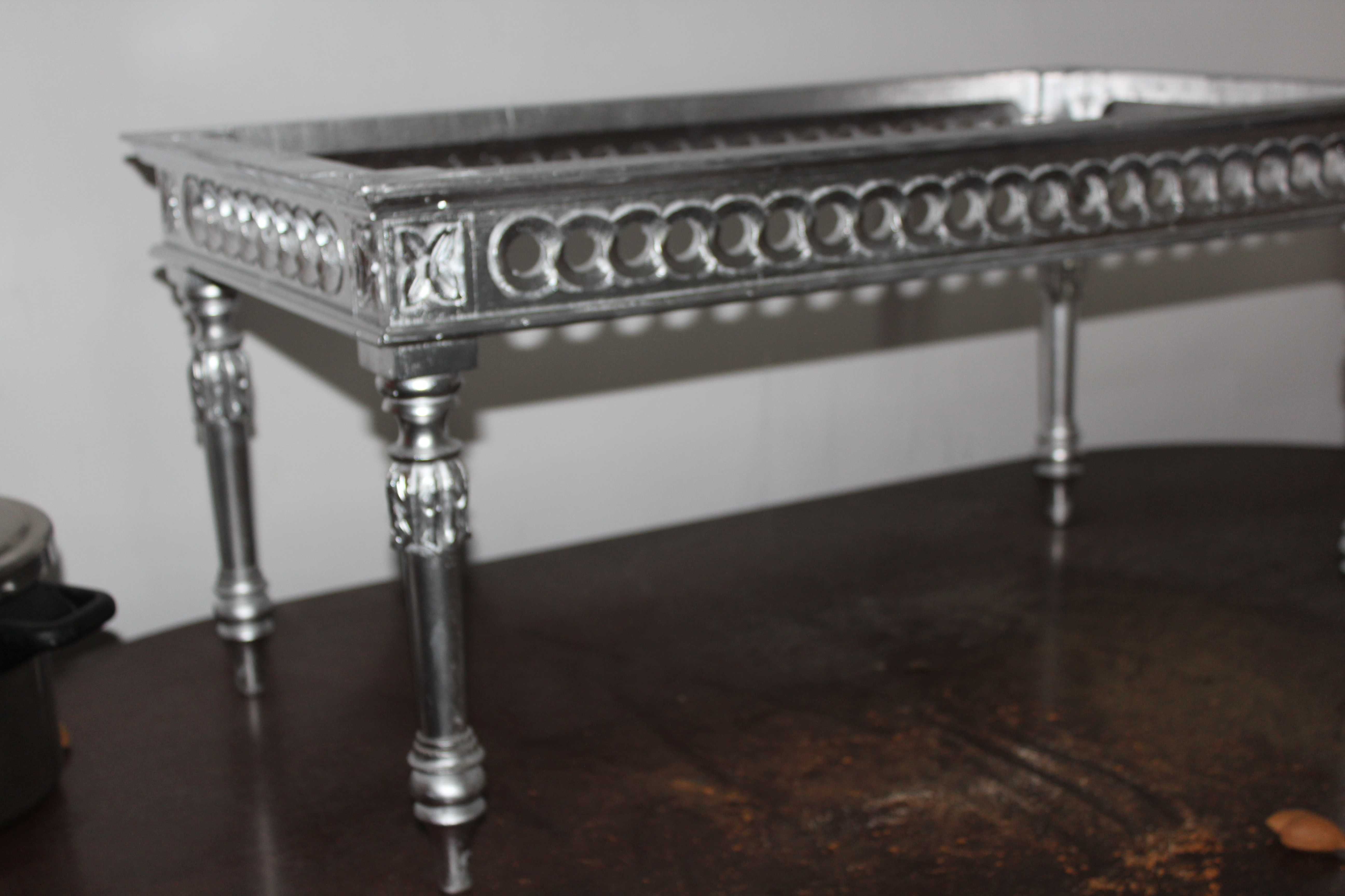 mesa de centro cor prata