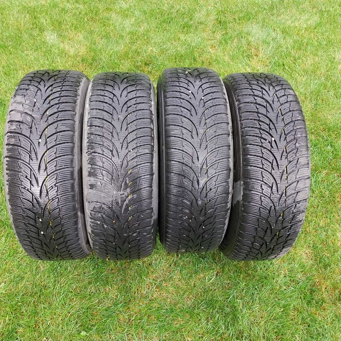 Koła zimowe 5x100 185/60/15 alufelgi czarne Dezent opon Nokian VW polo