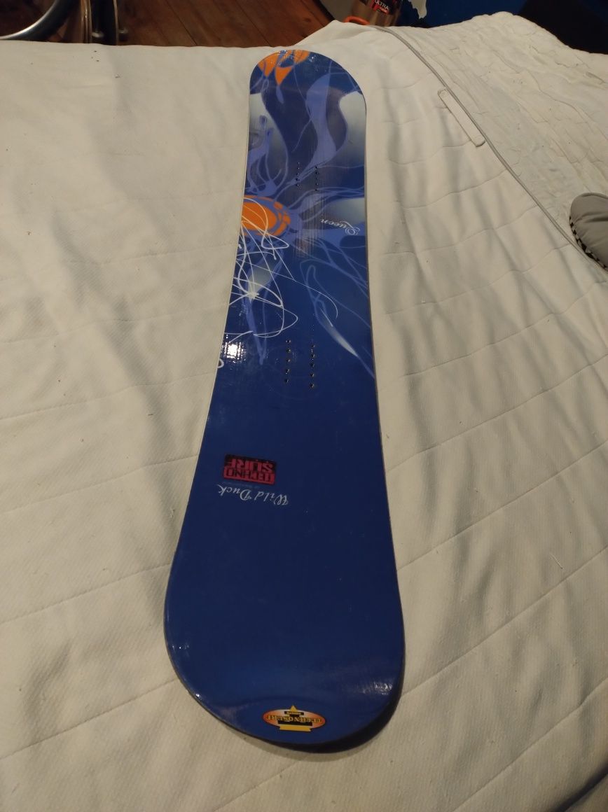 Piękna Deska Snowboard WILD DUCK 148 cm Queen of Switzerland Hand Made